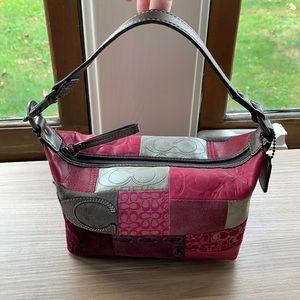 Coach Pink Patchwork Handbag